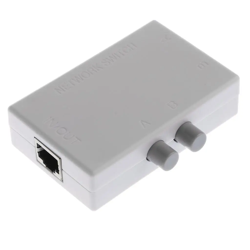 

1 piece -2M 2Ports Internet Network Sharing Switch Splitter Selector Hub