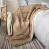 Double layer thickened coral fleece small blanket, sofa cover blanket, lamb fleece office nap, nap, air conditioning blanket 3