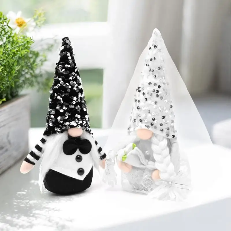 Wedding Bride Groom Plush Doll 2/1PC