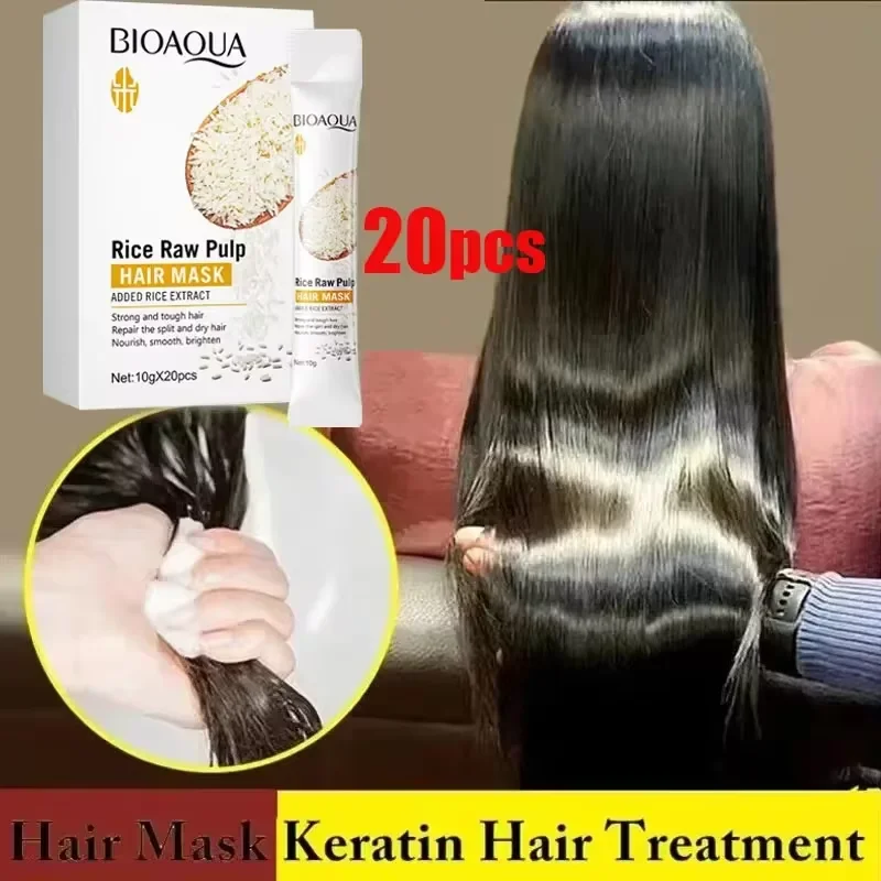 Magical Keratin Hair Mask 5 Seconds Fast Repair Damaged Frizzy Hair Soft Smooth Shiny Straightening Deep Moisturizing Care