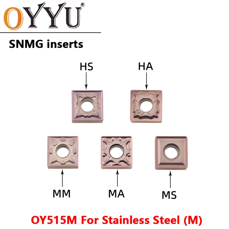 

SNMG120404 10PCS Carbide Inserts SNMG120408 SNMG120412 SNMG MS MA HA HS Stainless Steel CNC Internal Lathe Tunring Tool Cutter