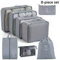 8pcs Set Gray