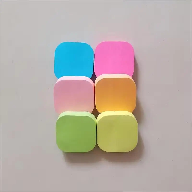 600 foglietti adesivi colorati – rotondi e quadrati, anti-arricciamento, per ufficio, scuola, quaderni, appunti - immagine 3