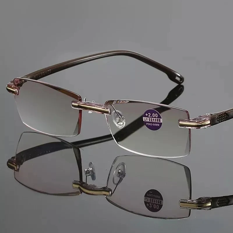 

Reading Glasses Men Magnification Eyewear Presbyopic Glasses Diopter +1.0 To +4.0 Mens Glasses Clear EyeGlasses Blue Light Gafas