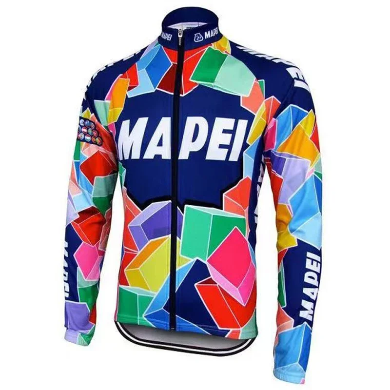 

MAPEI-Men's Cycling Apparel Set, Mountain Running Long Sleeve Jersey, Outdoor Bike Riding Uniform, Fall, 2023 Cycling