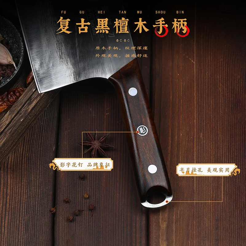 8In Heavy Duty Bone Knife Meat Cleaver Chopper Hand Forged Chef Butcher  Knife