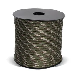 Enhanced Outdoor Survival Tactical Paracord, 9 - Strand, 4mm, Durable Parachute Cord for Camping & Weaving (Available in 50m & 100m) (9C Camouflage)