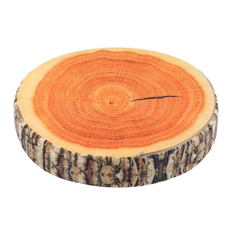 1Pc New Home Natural Camping Cylinder Woods Design Log Soft Plush Cushion Pillow Throw Pillows 3