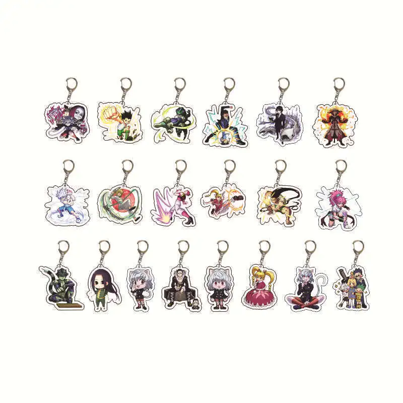 Portachiavi Anime HUNTER×HUNTER CURARPIKT, Ciondolo di Killua Zoldyck e GON·FREECSS, Regalo Raffinato