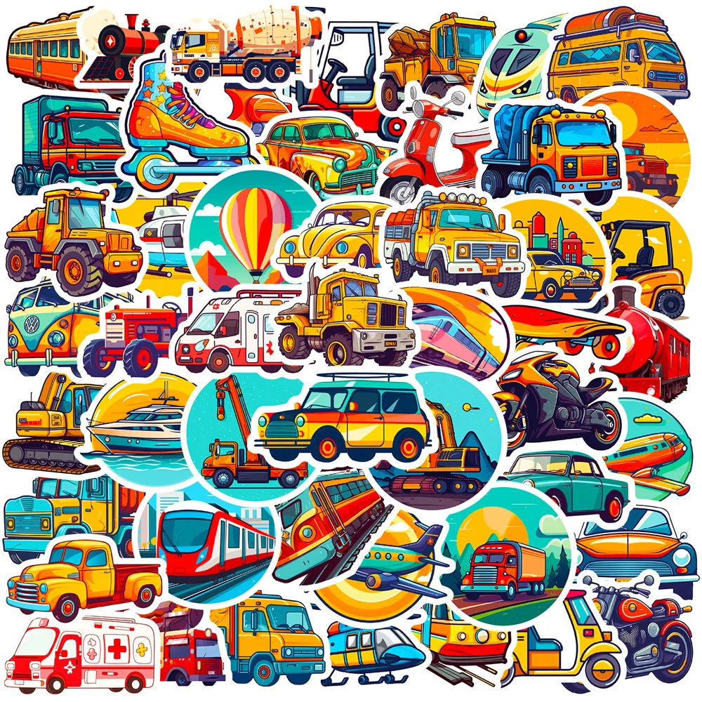 

10/30/50PCS New Vehicle Stickers Cartoon Creative Sports iPad Computer Luggage Guitar Notebook Decoration Waterproof Wholesale