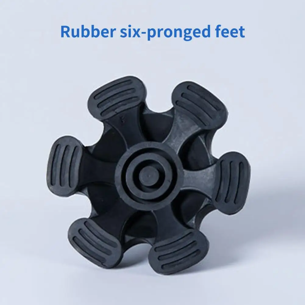 Mat Easy to Install Greater Stability Crutches Rubber Feet for Outdoor Wear-resistant Non-slip Secured Mat Four Base Support 4