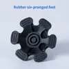 Mat Easy to Install Greater Stability Crutches Rubber Feet for Outdoor Wear-resistant Non-slip Secured Mat Four Base Support 4