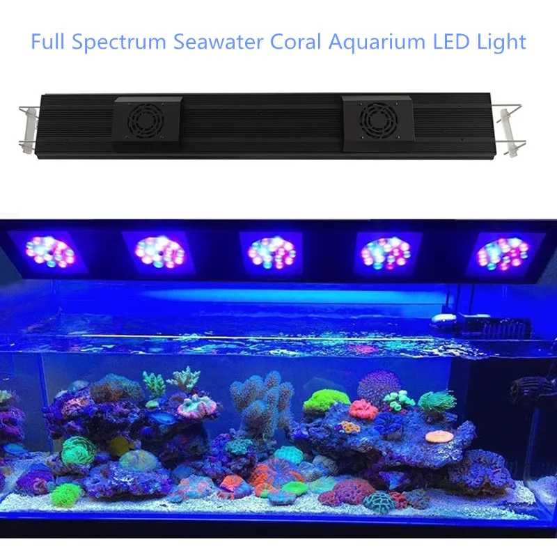 

Aquarium LED Reef Light Dimmable Full Spectrum Marine LED for Saltwater Coral Fish Tanks Mount Included coral fish tank LED
