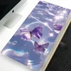 Butterflies Wave Mouse Pad XXL Anti-Slip Purple Blue Pink White Desk Mat Computers Offices and Gaming Keyboards Stylish Design 2