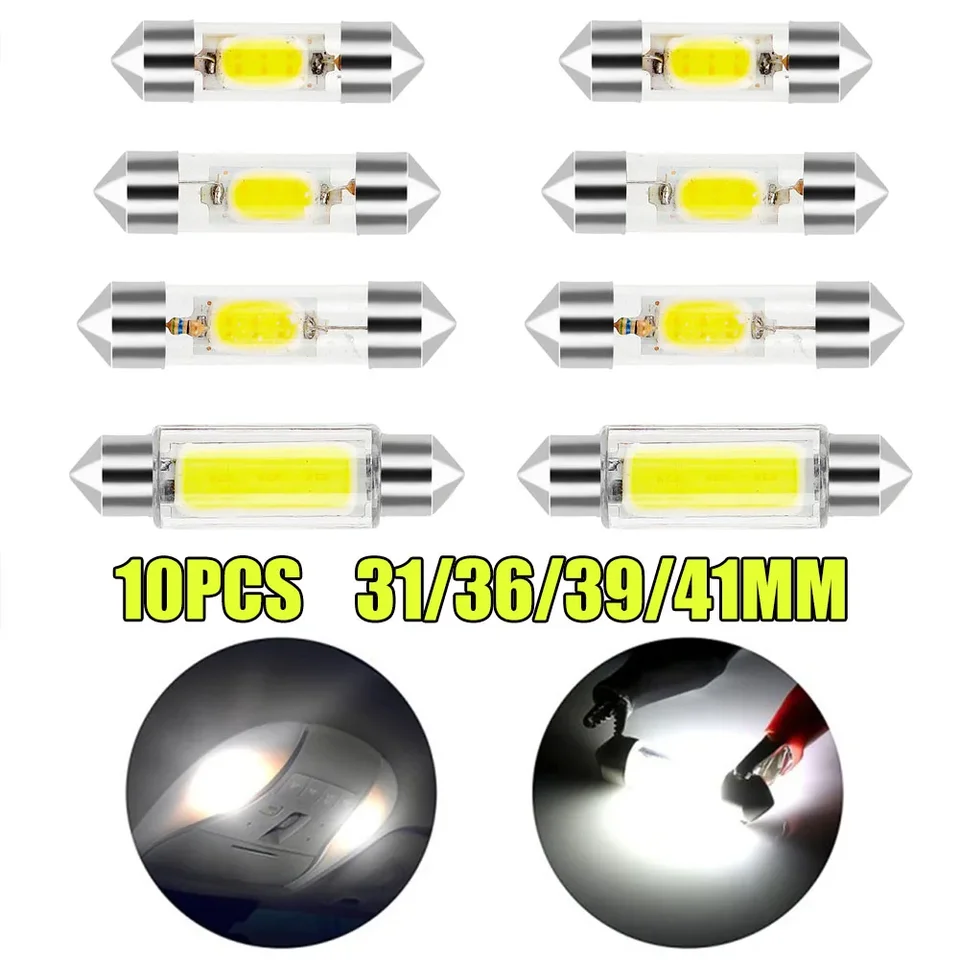 Lampade A Led 12V Per Auto, Moto, Camper W5W, T10 - "tuttovetro" - 10mm W5W Per Luci Targa - Foto 4