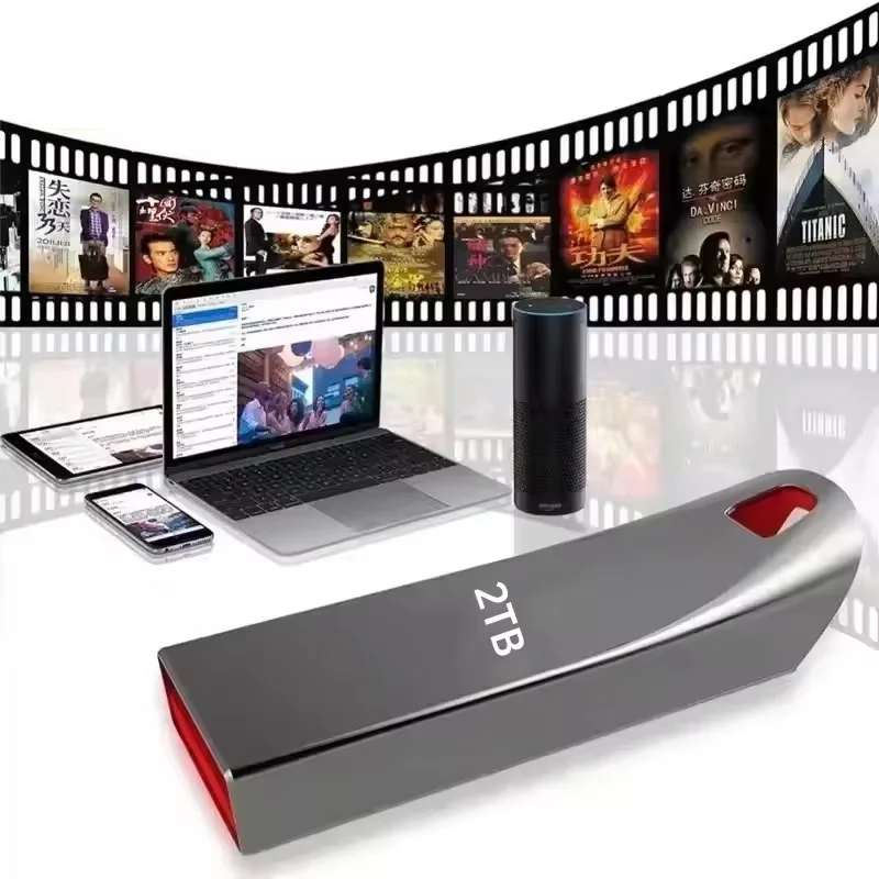 Flash Drive 2TB Usb 3.0 High Speed Metal 1TB 512GB 256GB Portable Waterproof