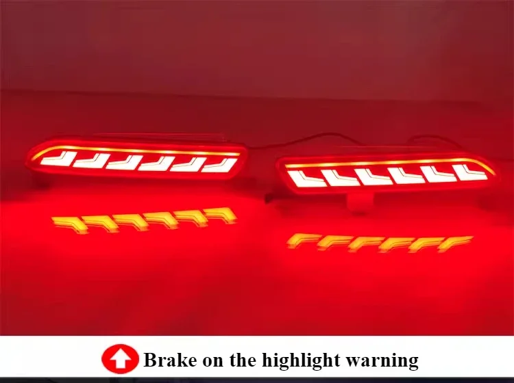 For Toyota RAV4 2020-2025 Rear Fog Lamp,Bumper Reflector Lights,LED Stream Flowing Rear Bar Light,Tail/Brake Lamp, Pilot Light detail image 10