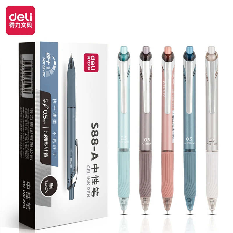 5pcs/10pcs 0.5mm Black Ink Gel Pen High-quality Pen Signature Pen School Student Supplies Office Supplies Stationery