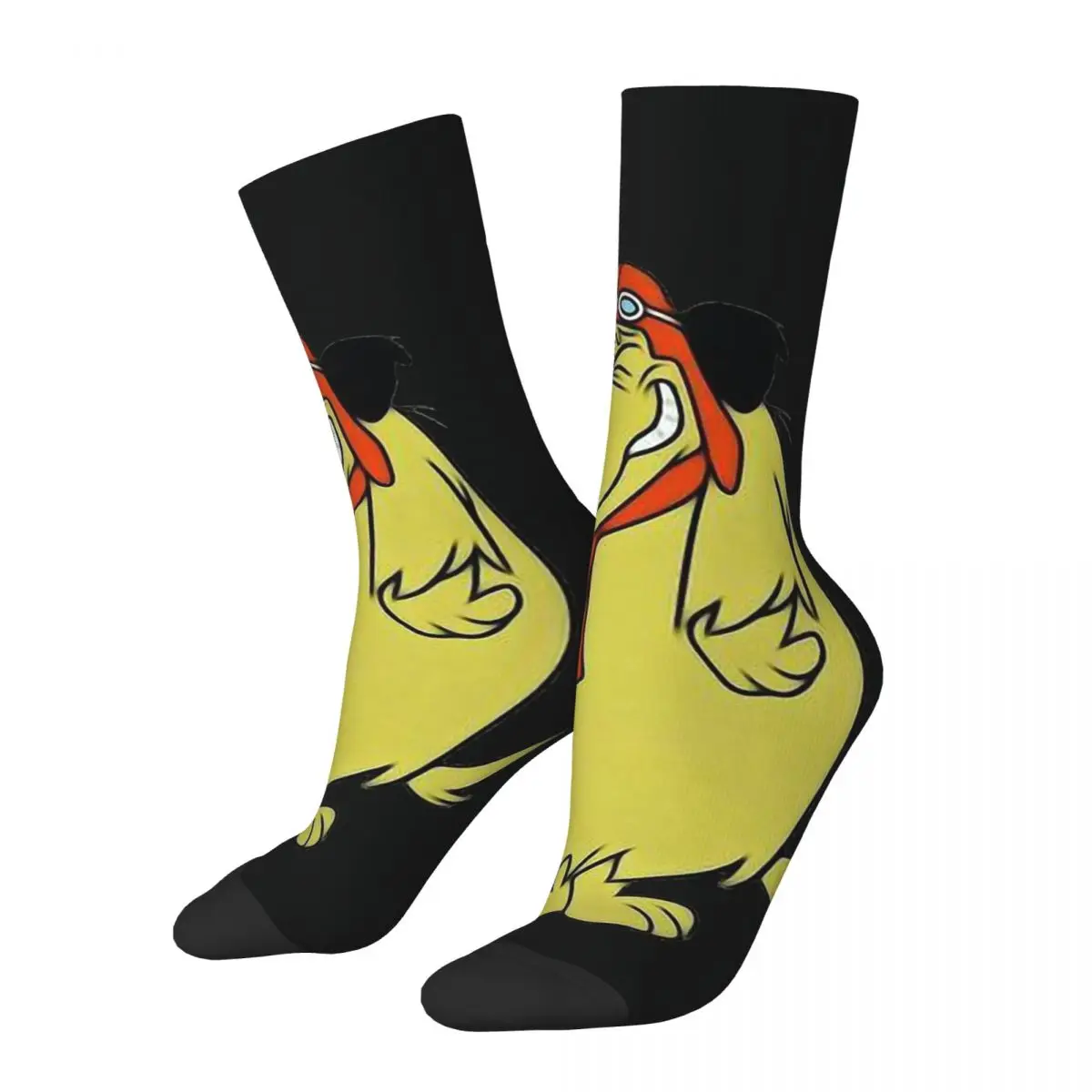 Dog Wacky Races Sports Anime Tv Series Cofano Unisex Winter Windproof Happy Socks Street Style Crazy Socks