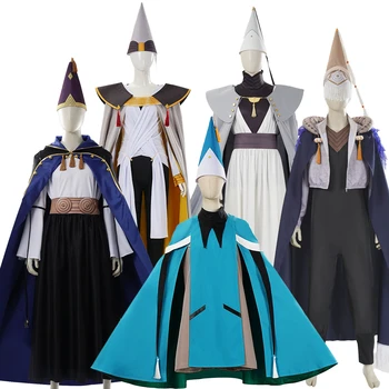 Costume da Strega con Mantello Magico, Uniforme Iguin Araira, Abiti Cosplay Qifrey Coco Olruggio, Mantello con Cappello, Costume da Adulto per Halloween