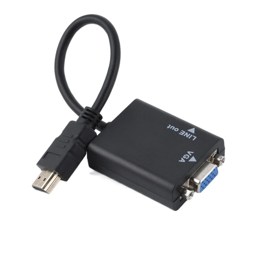 Hdmi에 VGA 어댑터 케이블 PS4 1080P 어댑터 컴퓨터에 대 한 동일한 화면 PC 오디오 케이블 잭 TV 상자