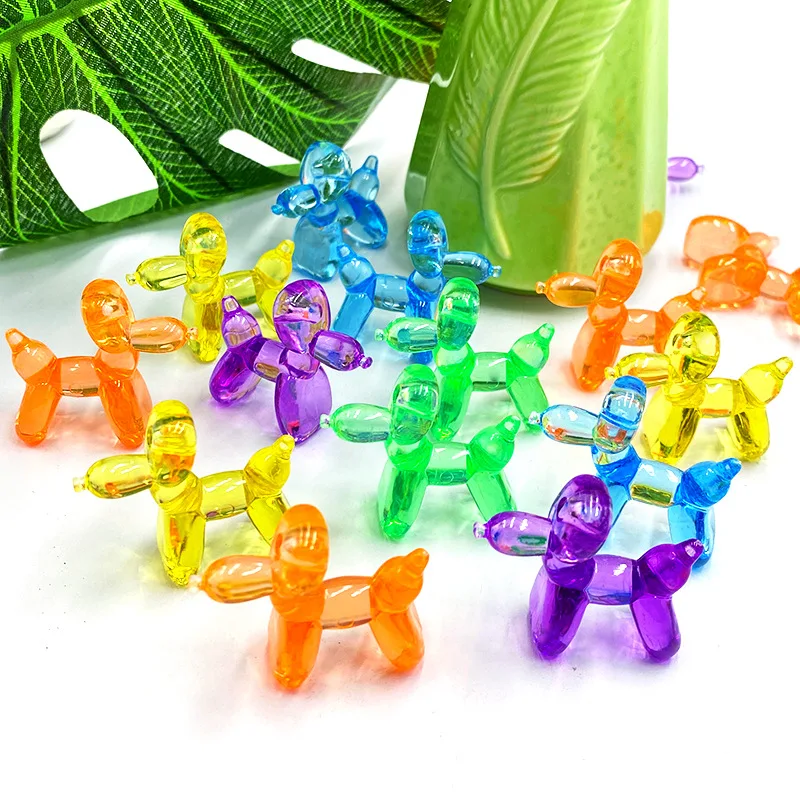 Kamal 10 stücke Acryl 35mm bunte Ballon Hund niedlichen Spielzeug für Kinder Geburtstags feier begünstigt Gastgeschenk Schule Preise Goodie Bag Füller