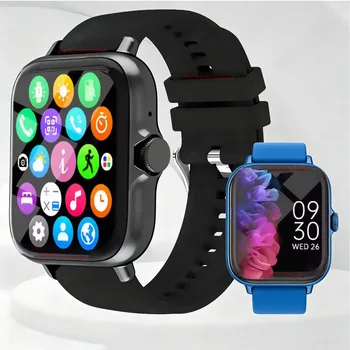 Men Women Smart Watch 2.01'' Waterproof Fitness Sport Watch Answer Call Sleep Sport Pedometer Information Alerts Smartwatch Ht30