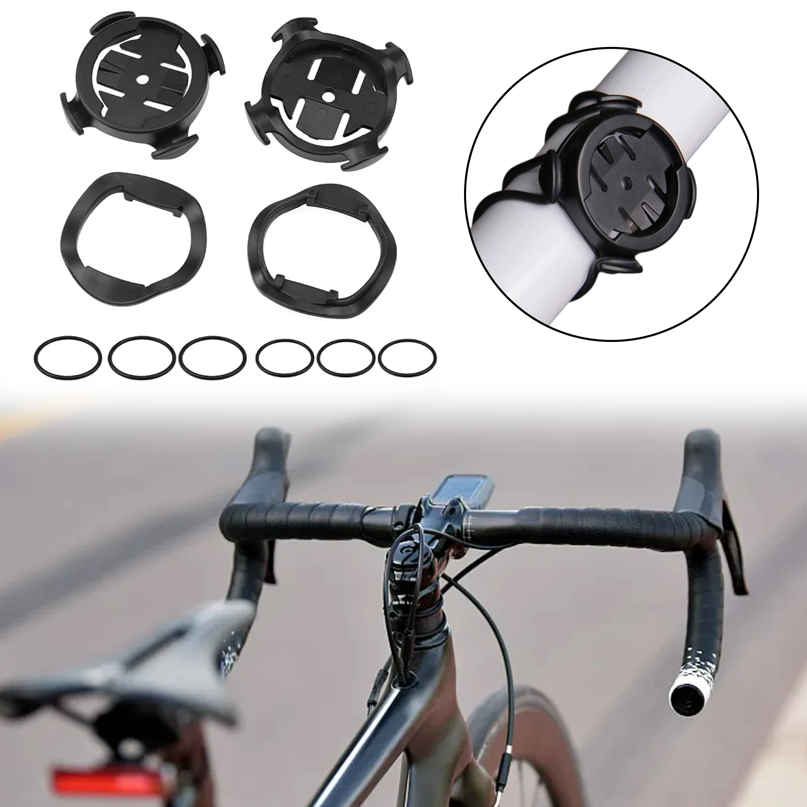 Bike Holder for Garmin For Edge 130 200 500 510 520 530 800 1000 Secure Attachment Convenient Viewing Lightweight Design