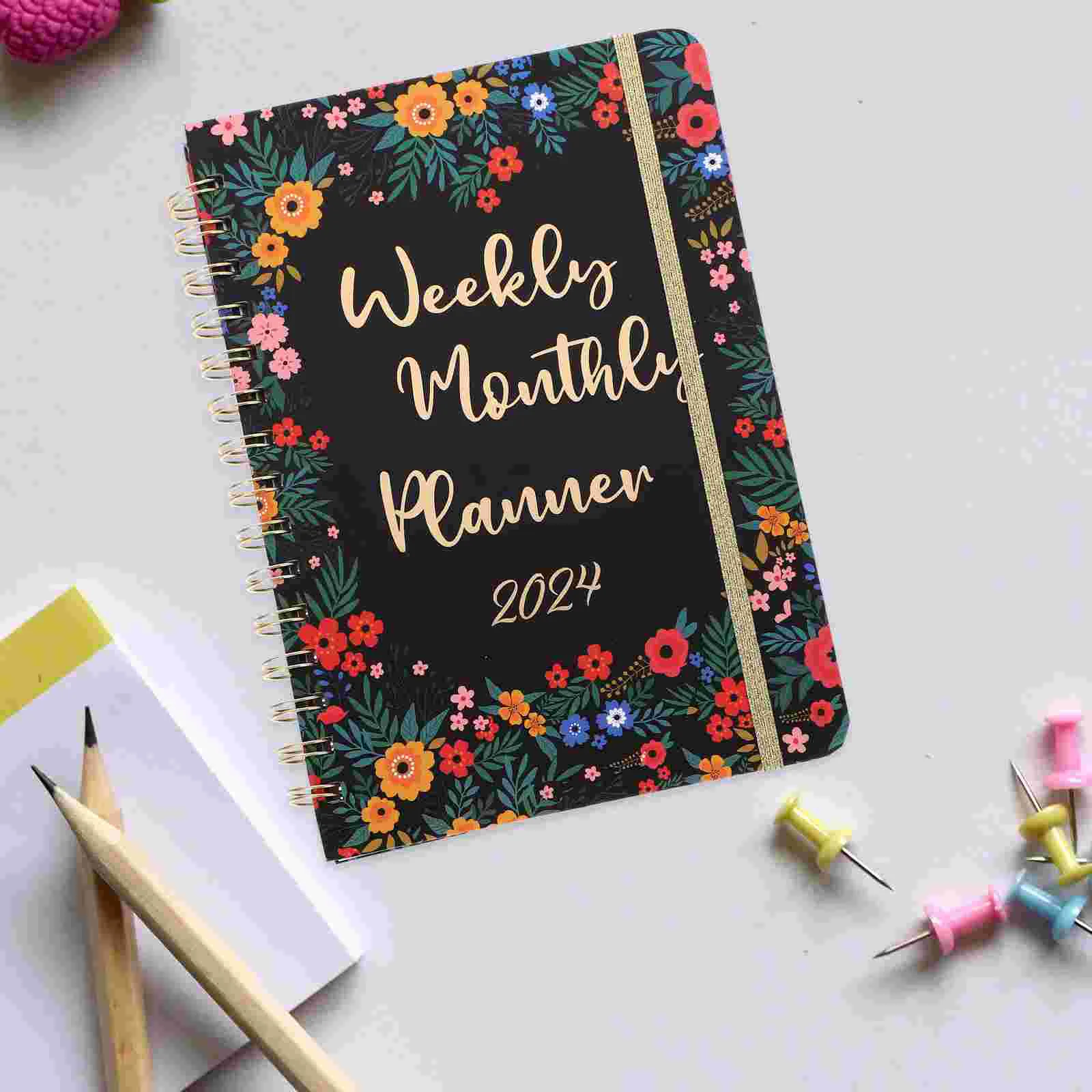 

Planner Notebook Daily Note Book Academic Planner Writing Notebook Notepad for Planning English Spiral Notepad Planning Notepad