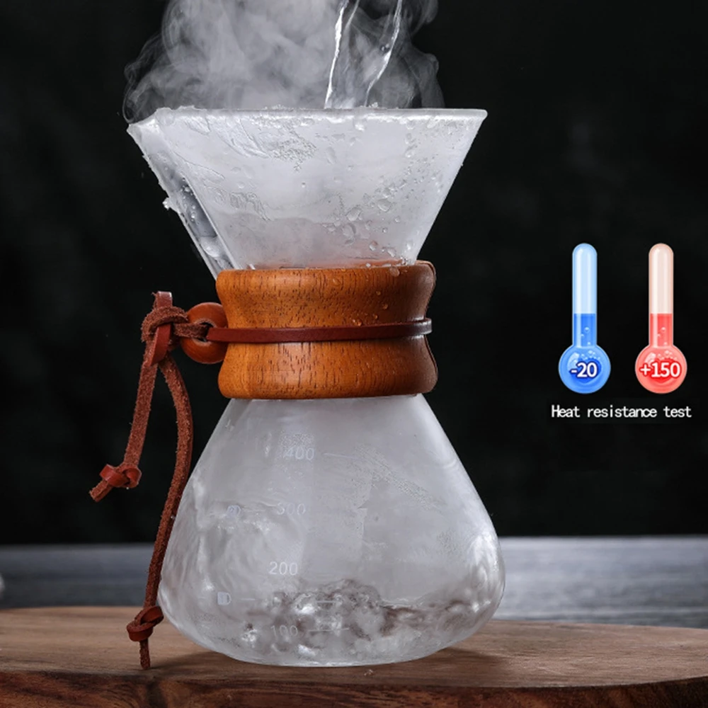 Hand Brewed Coffee Sharing Pot Filter Screen Glass Coffee Filter Cup Coffee Pot Set Drip Small Household Glass Pot Coffee Jar