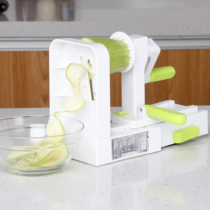 Spiralizer Pieghevole Affettatrice Per Verdure Con 5 Lame Rotanti Taglierina Pasta Spaghetti Zucchine Noodles Maker Utensile Da Cucina Per Verdure