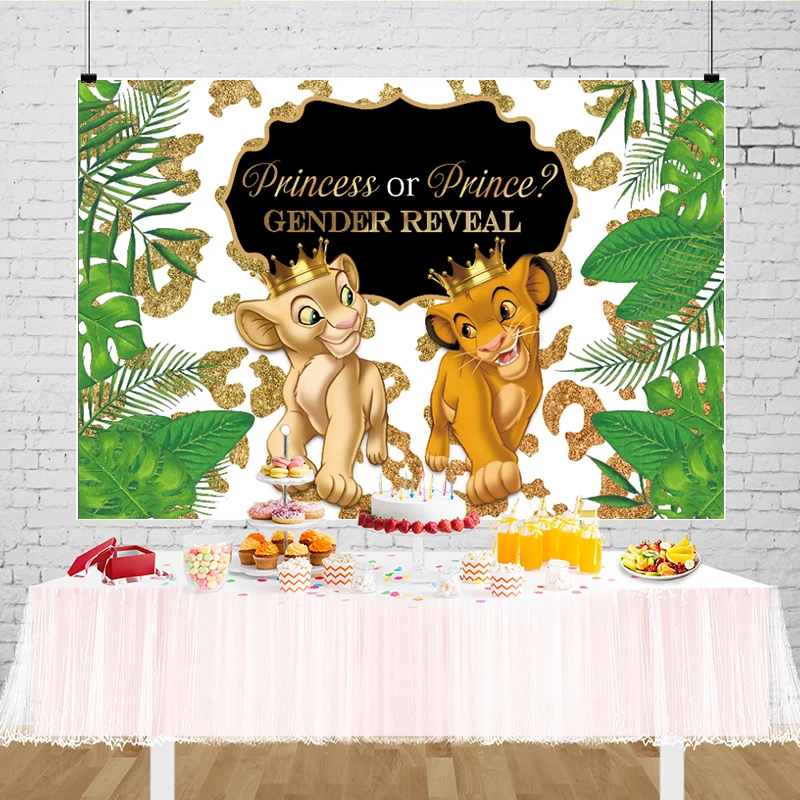 Gender Reveal Nala Baby Shower Theme Gender Reveal Baby Lion King