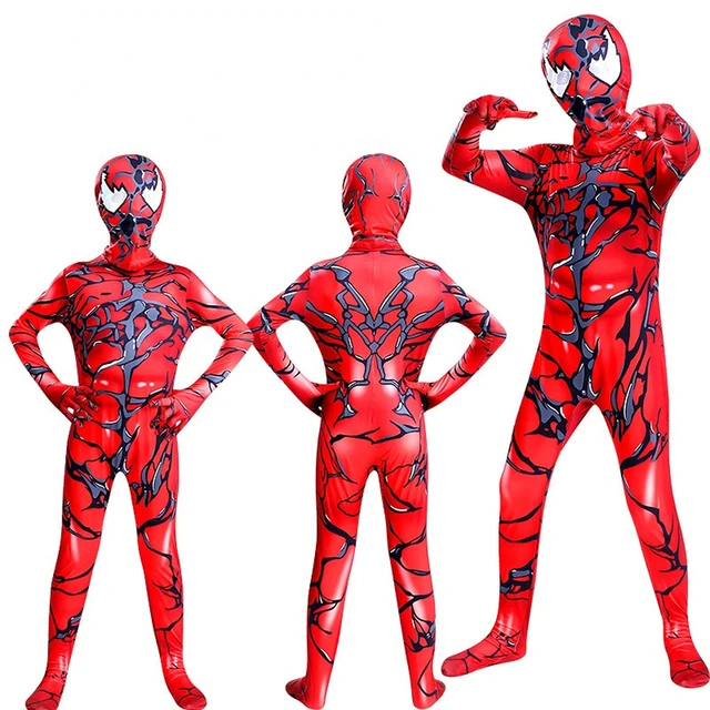 Venom Carnage Spiderman Cosplay Costume Bambini Adulto Zentai Body