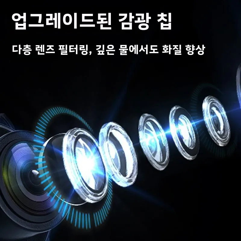 고화질 6가지 모드 드래곤 어군탐지기 수중 카메라 열 감지 야간 투시 낚시 장비 탁월한 수질에서도 사용 가능한 특수 장비