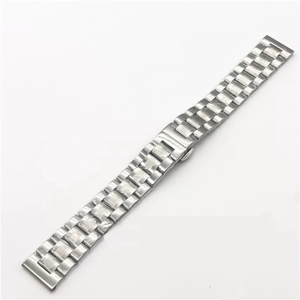Universal Solid Stainless Steel Watch Band - Adjustable Metal Wristband Bracelet