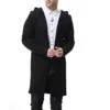 Men's Hooded Thick Cardigan Sweater Coat X-long Sweater 3