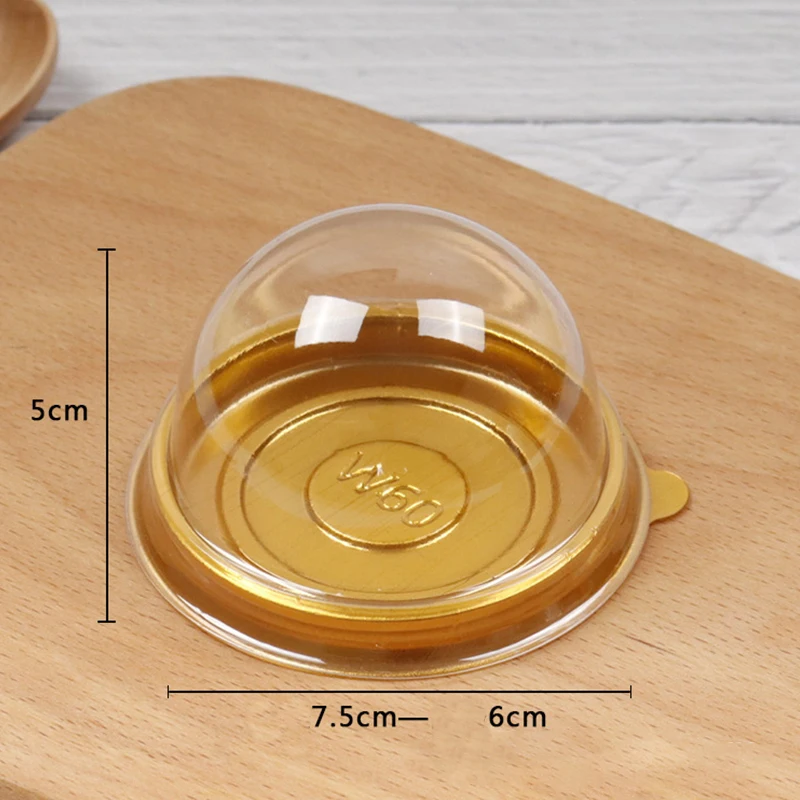 10/20Pcs מיני קינוח עוגת תיבת מיכל שקוף Cupcake מאפה אפיית אריזת קופסות חתונה אספקת מסיבת חג המולד מתנה