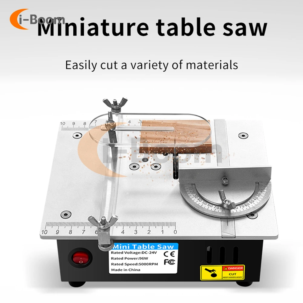 Us Eu Plug Miniatuur Tafelzaagmachine Stofdicht Snijden Pcb Kleine Houten Stok Acryl Koperen Buis Aluminium Legering Cutt