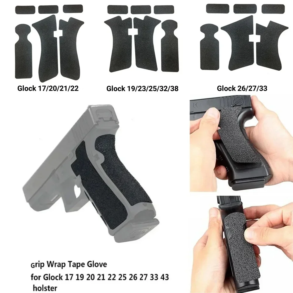 Guanto Impugnatura Antiscivolo In Gomma Per Pistole Glock 17 19 20 21 22
