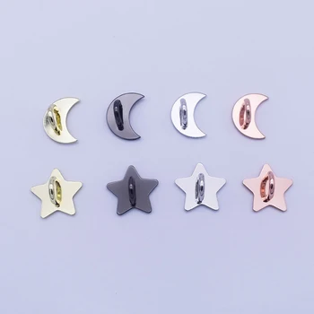 2/4Pcs Cute Mini Adhesive Metal Stars Moon Bow Phone Charm Holder Phone Case Finger Ring Stand Hook Buckle Charm Clasp Accessory 1