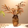 Glass Vase Sea Cucumber Shape Irregular Grain Spine Fold Green Terrarium Hydroponic Accessories Flower Vase Home Decoration 3
