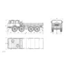 CROSSRC DC8 8X8 1/12 Electric Remote Control Off-road Military Truck Crawler Car Unpainted Unassembled Kits TH21784-SMT6 5