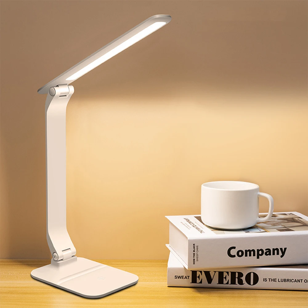 Desk Lamp Rechargeable USB Light Book Reading Lights Table Lamp Stepless Dimming Led Eye Protection Reading Night Light 1