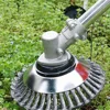 Mower Wire Weeding Wheel Garden General Weeding Wheel Accessories 6" Wire Wheel Weeding Head 8" Twisted Wire Lawn Mower 1