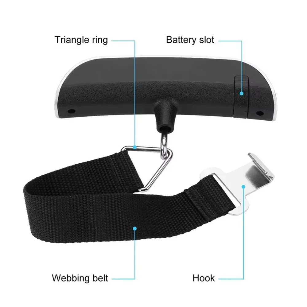 50kg Portable Hanging Scale Electronic Hand Luggage Scale Digital Display thumbnail 6