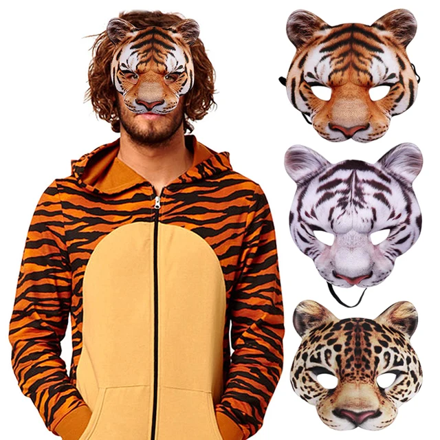 3D Animal Mask Halloween Masquerade Ball Masks Tiger Pig Half Face Mask Party Carnival Fancy Dress Costume Props - Image 5