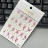 New Gradient  Color French Stickers With Irregular lines Nail Art RSimple Striped Nails With 3D Adhesive DIY Nail Decoration 5