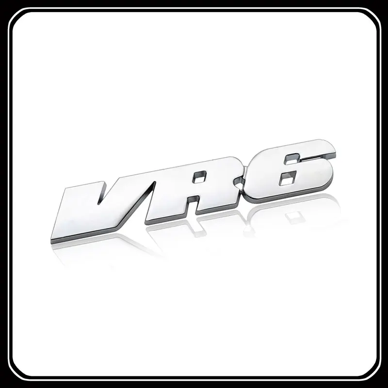 VR6 스타일링 자동차 3D 금속 스티커 자동차 테일 배지 데칼, 폭스 바겐 사지타르 폴로 골프 5 6 7 파사트 R36 R32 CC