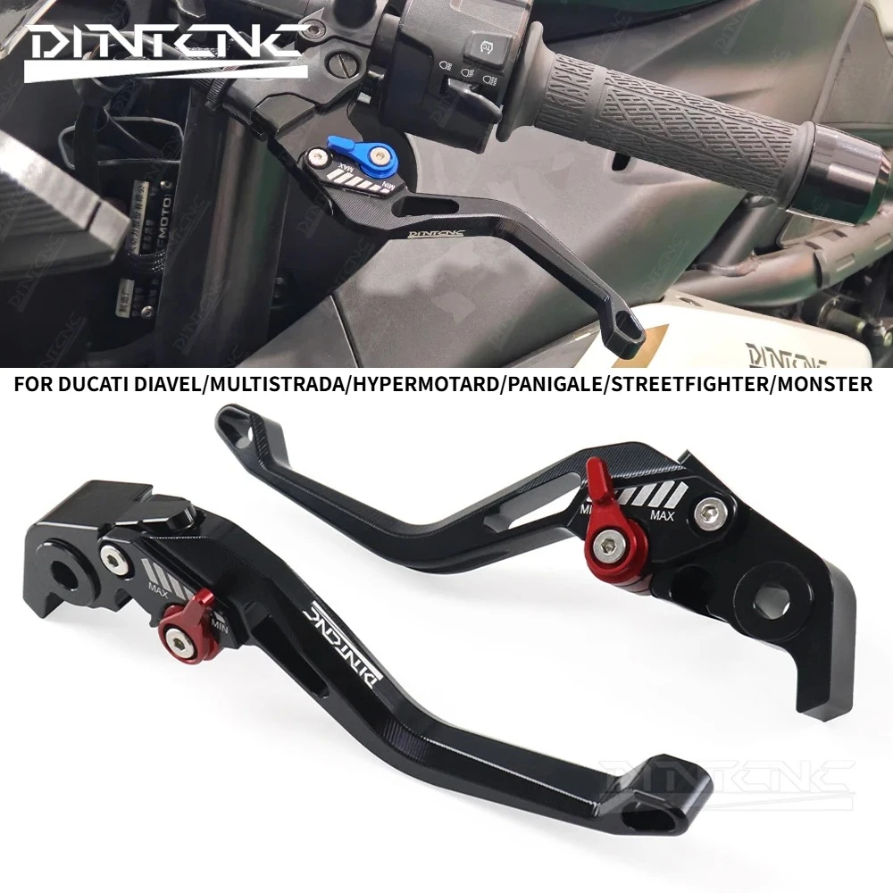 Per DUCATI V4 V2 Panigale Streetfighter Hypermotard Monster Multistrada Moto In Alluminio Regolabile Freno Anteriore Leve di Frizione