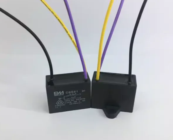 Capacitor 0.5uF+1uF 3 Wires 450V 50/60Hz For Ceiling Fan fan capacitor cbb capacitor motor capacitor